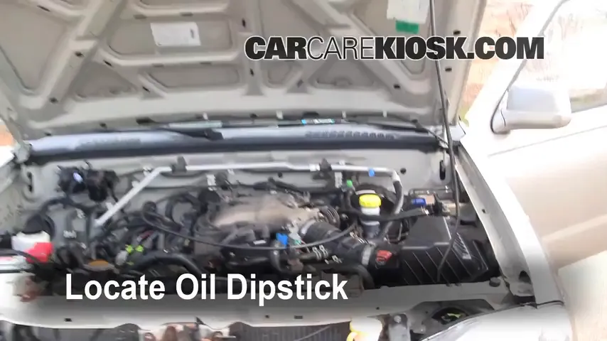 2001 Nissan Frontier SE 3.3L V6 Crew Cab Pickup (4 Door) Oil Check Oil Level